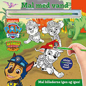 Mal med vand Paw Patrol dinoer
