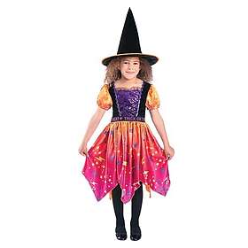 Smiffys 56414L Moon & Stars Witch Costume Dress and Hat