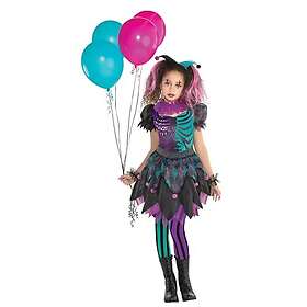 Amscan 9914697 Haunted Harlequin Kostym Flickor