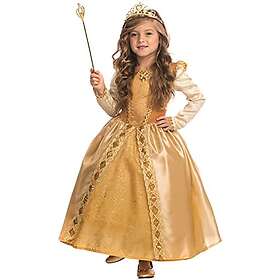 Dress Up America 848-T2 Majestic Golden Prinsessa Kostym Flickor