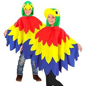 W WIDMANN MILANO 16355 Papegoja Poncho Huva Fågel Djurdräkt