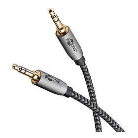 Goobay Câble de Connexion Audio AUX, 3,5 mm Stéréo, 1 m