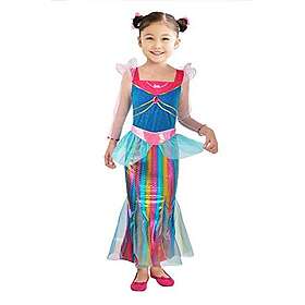 Ciao 11664.3-4 Barbie Rainbow Mermaid Kostymekjole
