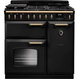 Rangemaster CLDL90DFPCBL/AB1 (Charcoal Black/Antique Brass)