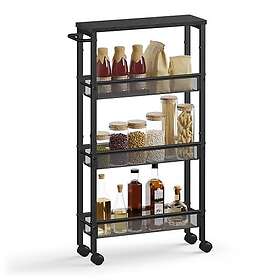 Vasagle LRC032B04 Rullvagn 13x45.4x77 cm Svart