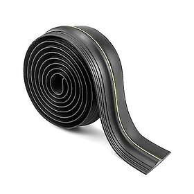 QWORK Tröskeltätning för garageport 3m (Black)