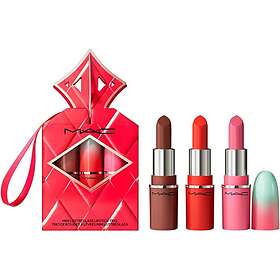 MAC Cosmetics Wildest Gleams Mini Lusterglass Lip Trio Gift Set