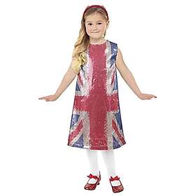 Smiffys 42349L Union Jack All That Glitters klänning