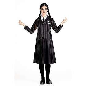 Ciao 11325.XS Wednesday Nevermore Academy Skoluniform Kostym Förklädnad Fin Klänning Flicka Officiell Wednesday