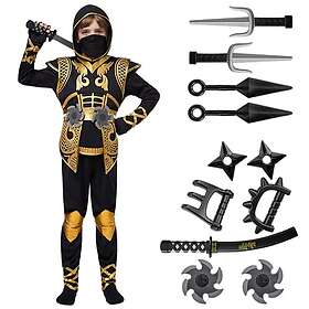 Spooktacular Creations 20584-M Golden Ninja Costume Set with Ninja Foam Accessor