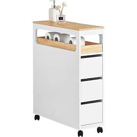 SoBuy Bathroom Cabinet BZR54-W 65x23x82cm White