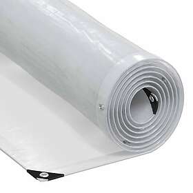vidaXL Tarp 130g/m² 4x8 m silver Polyethylene 40001