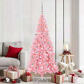 vidaXL 300 LED Lights Stand Pink 180cm PVC