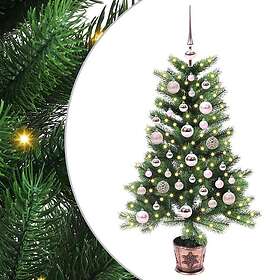 vidaXL Christmas Tree with 150 LED lights Stand Green 90 cm PE