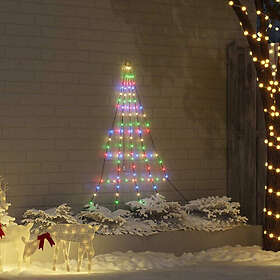 vidaXL Artificial Tree Multicolor 182cm 112 LEDs