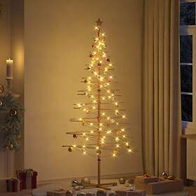 vidaXL Wooden Christmas Tree with Stand Brown 210cm Bamboo
