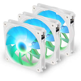 Blackstorm Luna UF120 ARGB PWM Hvit 120mm 3-pack