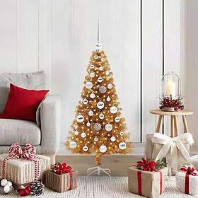 vidaXL Christmas Tree Gold 120cm 150 LEDs