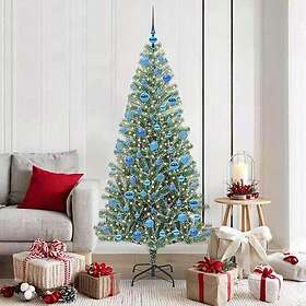 vidaXL Artificial Tree Snowy Green and White 180cm