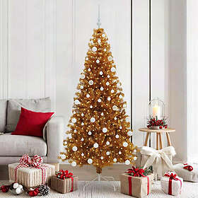 vidaXL Christmas Tree Gold 180cm 300 LEDs