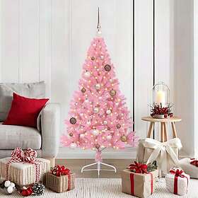 vidaXL Arbre de Noël Artificiel Rose 150cm 150 LEDs