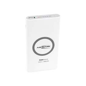 Ansmann 8000mAh Trådløs Opladning Powerbank