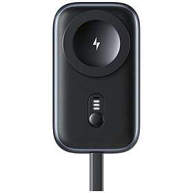 Usams 2-i-1 Induktiv laddare för Apple Watch 1200mAh Powerbank + USB-C-kabel