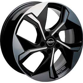 Mega Wheels Triton Black front polished 7,5x19 5/108 ET47 CB63.3