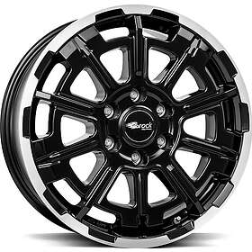 Brock Wheels B45 Black Full Pol 8x20 5/160 ET50 CB65.1
