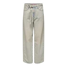 Only Onlvenicebleecker MW Baggy Straight Jeans (Dam)