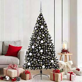 vidaXL Arbre de Noël Artificiel Noir 180cm