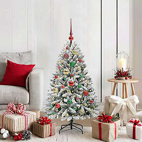 vidaXL Artificial Tree Green and White 120cm