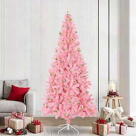 vidaXL Julgran Rosa 240cm 300 LEDs