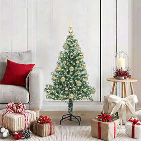 vidaXL Arbre de Noël Artificiel Enneigé Vert et Blanc 120cm