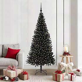 vidaXL Artificial Tree Black 180cm 300 LEDs
