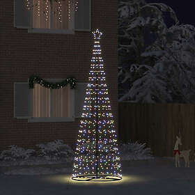 vidaXL LED Christmas Tree with 800 LED Lights Multicolor Design 400cm Iron