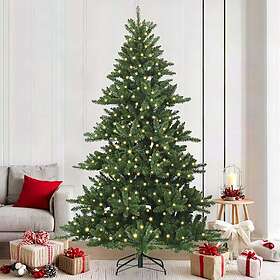vidaXL Artificial Tree Gångjärn 210cm 300 LEDs