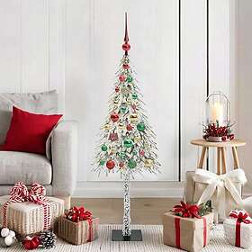 vidaXL Artificial Tree White 120cm 150 LEDs
