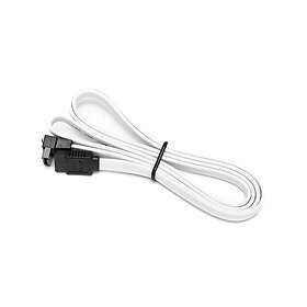 Dutzo SATA-kabel Vit 1.03 m Rak och 90°-kontakt