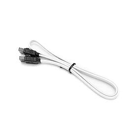Dutzo SATA kabel Vit 0.5 m Rak anslutning