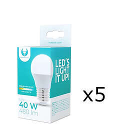 Forever Light LED E27 G45 3000K 6W 5-pack