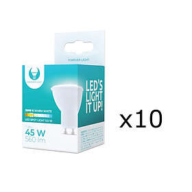 Forever Light LED-Lampa GU10 3000K 7W 10-pack