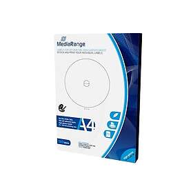 MediaRange CD/DVD Glansigt Bläckstrålepapper A4 Vit 210mm