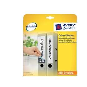 Avery L4761-10 Vit 192 x 61 mm 40 Etiketter 10 Ark
