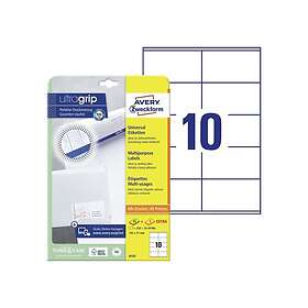 Avery 6137 Vit Rektangel Permanent A4 100 st