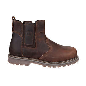 Amblers Safety Steel Pull On Dealer Boots Brown