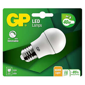 GP Lighting 1278765 LED E27 Mini Globe 6W 470lm DIM