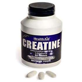 HealthAid Creatine Monohydrate 1000mg 60 Tabletter