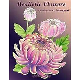 Realistic Flowers A Hand-Drawn Coloring Book