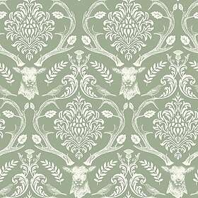 Arthouse Stag Damask Sage Green 923706